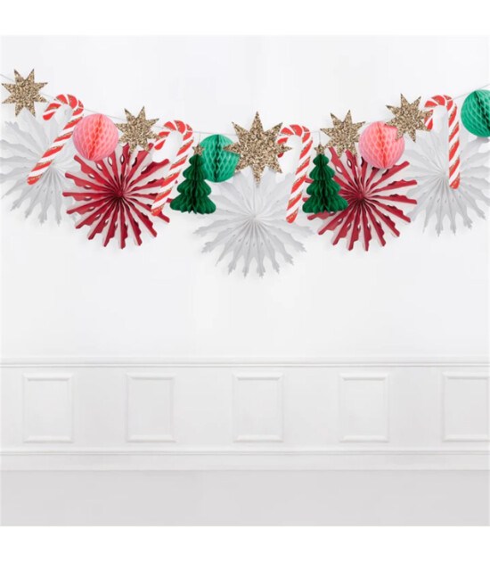 Meri Meri Asılan Süs // Xmas Honeycomb Garland