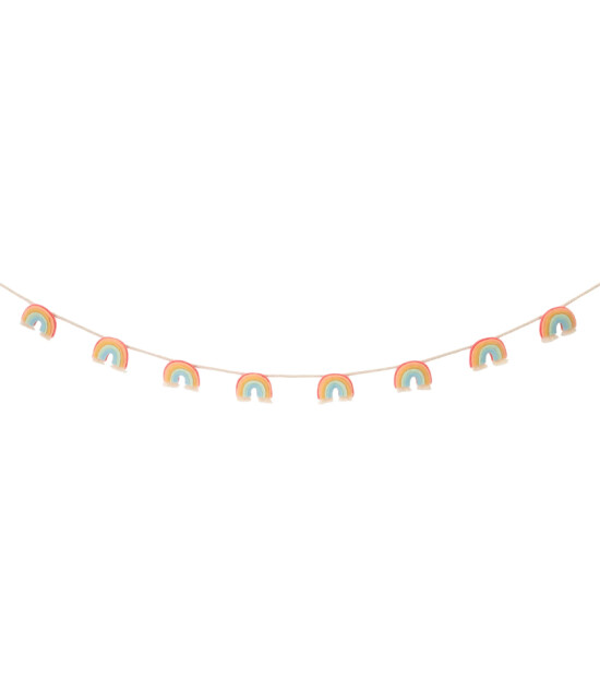 Meri Meri Keçe Asılan Süs // Rainbow Garland