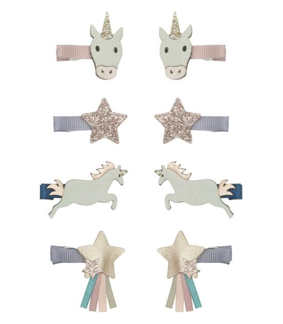 Mimi & Lula Mini Saç Toka Set (8 Adet) // Unicorn