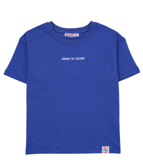 Miniliq Renkli Çocuk Tişört // Lapis Blue