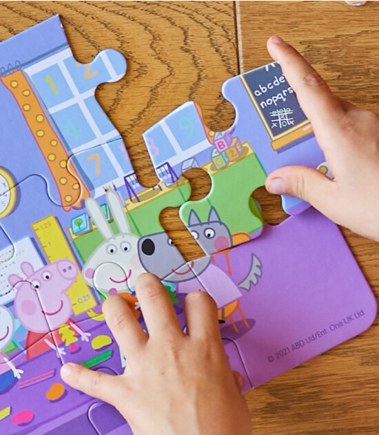 moritoys Peppa Pig Progressive Puzzle // A Happy Day (12 - 16- 24 Parça)