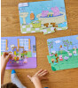 moritoys Peppa Pig Progressive Puzzle // A Happy Day (12 - 16- 24 Parça)