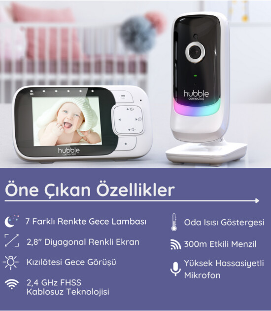 Motorola Hubble Nursery View Glow Dijital Ekran Bebek Kamera