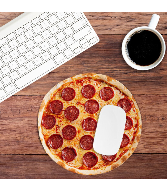 Mustard Pizza Mouse Pad