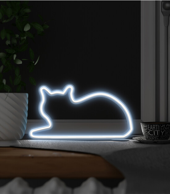 Mustard Cat Led Işık