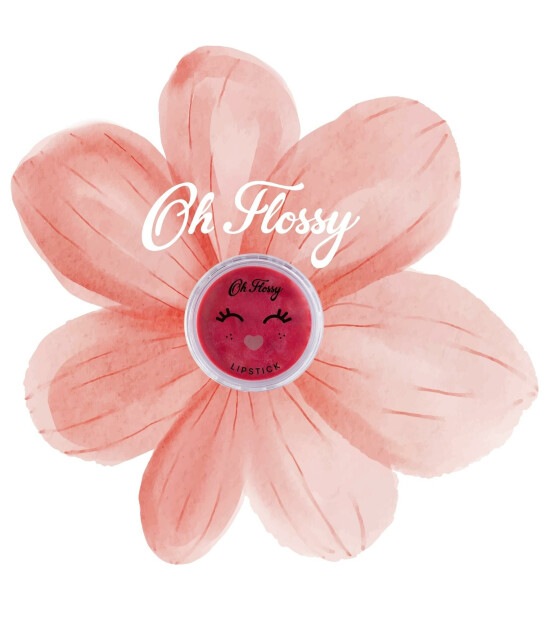 Oh Flossy Çocuk Renkli Doğal Ruj // Flower