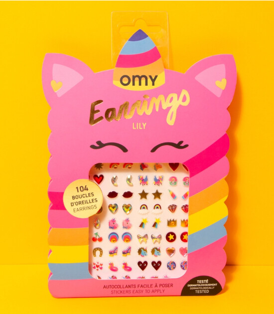 OMY Earrings Yapışkanlı Küpe Seti // Lily