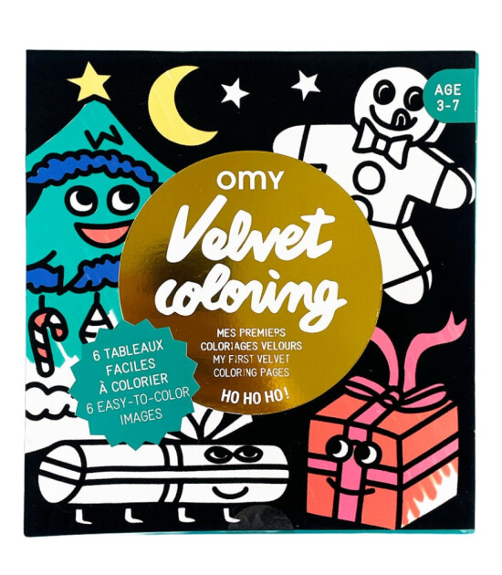 OMY Velvet Coloring Kadife Boya Kartları // Ho Ho Ho