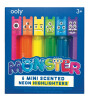 Ooly Monster Mini Kokulu Highlighter Seti - Neon (6 Adet)