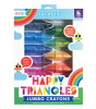 Ooly Happy Triangles Jumbo Mum Boya (12 Adet)