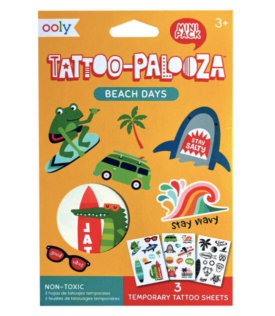 Ooly Tattoo Palooza Geçici Mini Dövme Seti // Beach Days