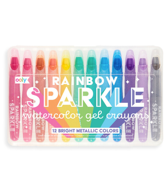 Ooly Rainbow Sparkle Sulu Boya Efektli Jel Boya (12 Adet)