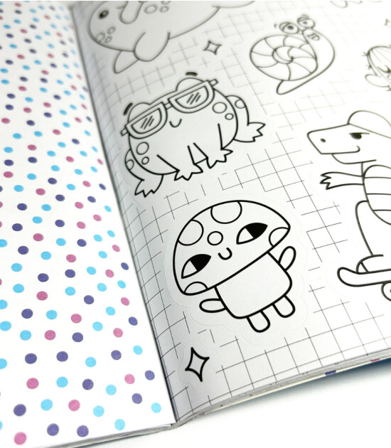 Ooly Stickiville Color-in Sticker Kitabı