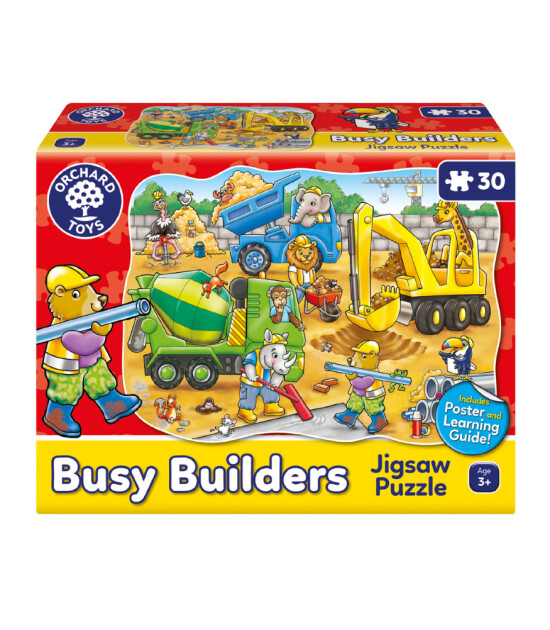 Orchard Toys Puzzle // Busy Builders (30 Parça)