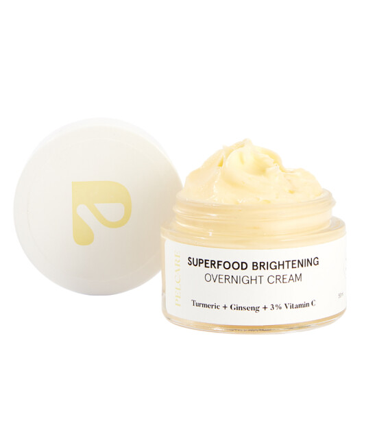 Pelcare Superfood Brighening Overnight Cream (Turmeric+Ginseng+%3 Vitamin C)