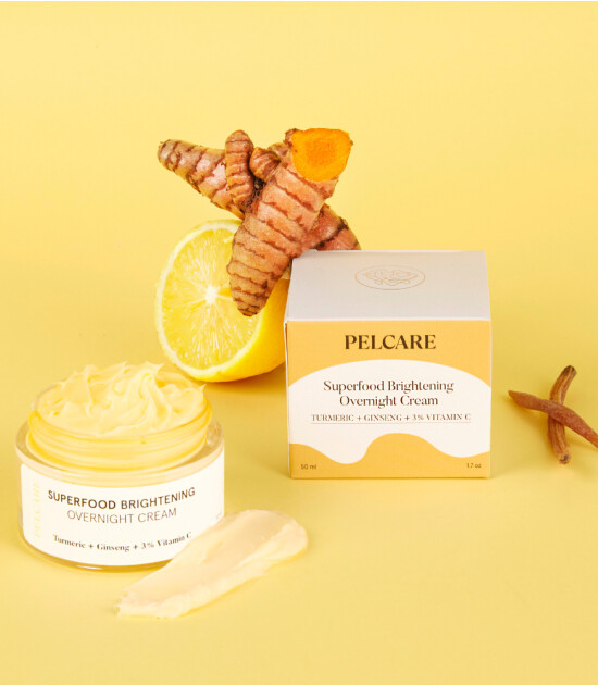 Pelcare Superfood Brighening Overnight Cream (Turmeric+Ginseng+%3 Vitamin C)