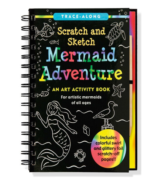 Peter Pauper Press Scratch & Sketch Kazı Öğren Kitap // Mermaid Adventure