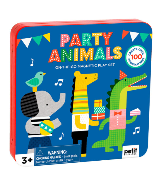 Petit Collage Taşınabilir Mıknatıslı Oyun Seti // Party Animals
