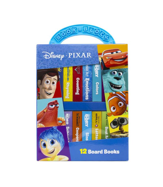 Pi Kids Disney:  Pixar: My First Library 12 Board Book Set- Toy Story, Cars, Finding Nemo, and More!