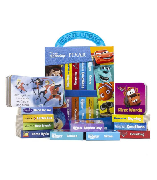 Pi Kids Disney:  Pixar: My First Library 12 Board Book Set- Toy Story, Cars, Finding Nemo, and More!