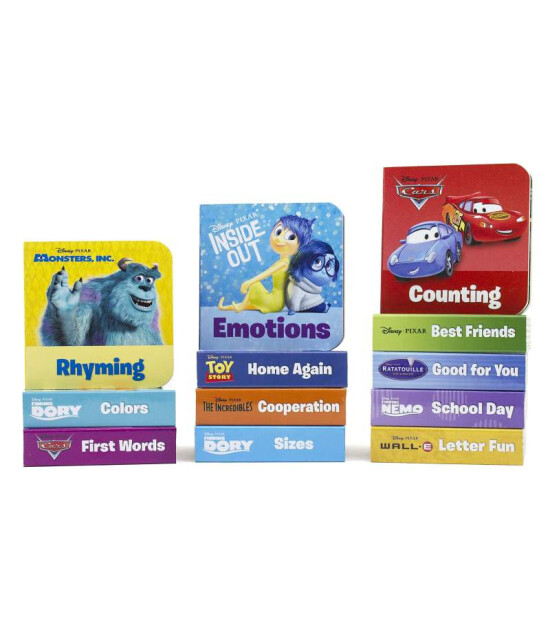 Pi Kids Disney:  Pixar: My First Library 12 Board Book Set- Toy Story, Cars, Finding Nemo, and More!