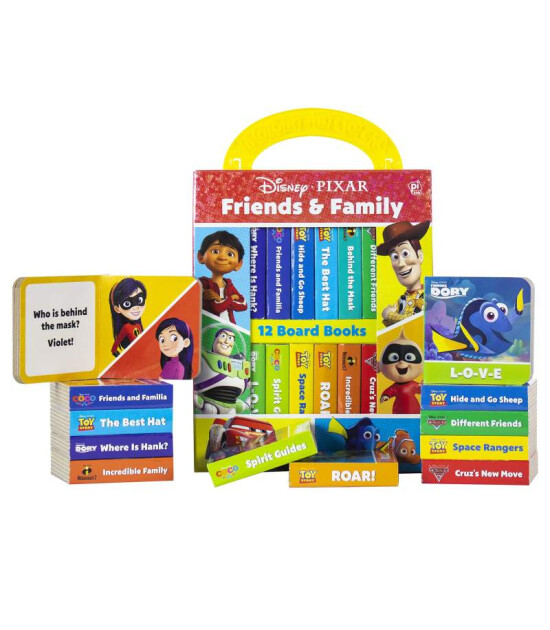 Pi Kids Disney: Pixar Friends And Family My First Library 12 Book Set- Toy Story, Cars, Coco, and more!