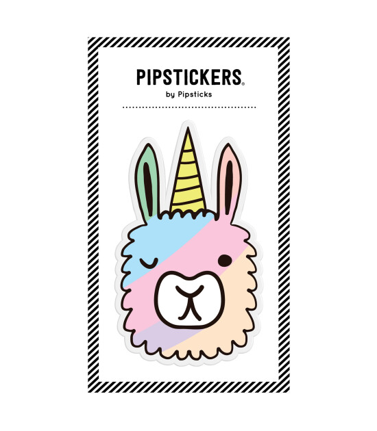 Pipsticks Big Pufft Sticker // Llamacorn