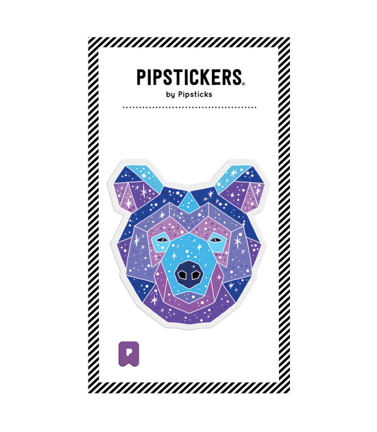 Pipsticks Big Pufft Sticker // Astrology Bear