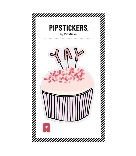 Pipsticks Big Pufft Sticker // Cupcake