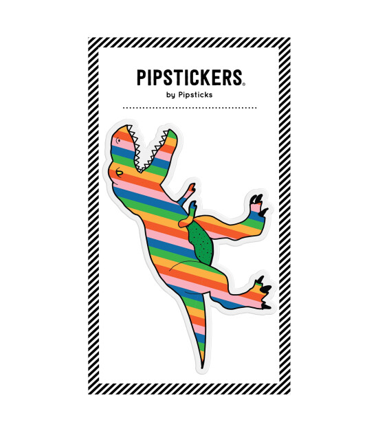 Pipsticks Big Pufft Sticker // Rainbow T-Rex