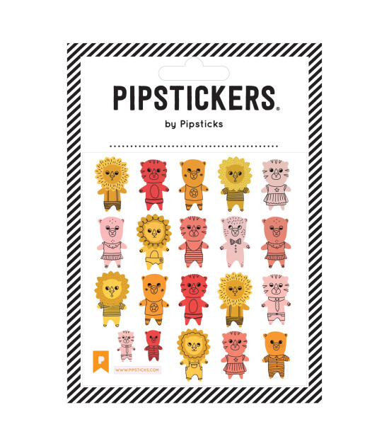 Pipsticks Sticker // Lions & Tigers & Bears