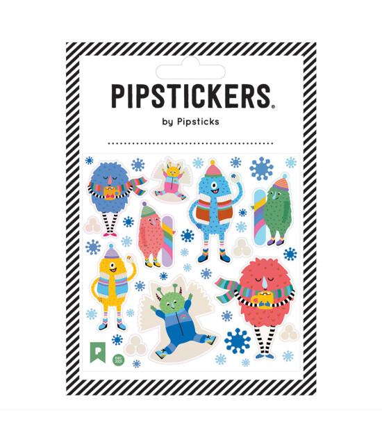 Pipsticks Sticker // Monster Snow Day