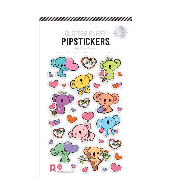 Pipsticks Puffy Sticker // Pastel Koalas