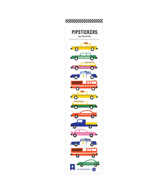 Pipsticks Fuzzy Sticker // Vehicles