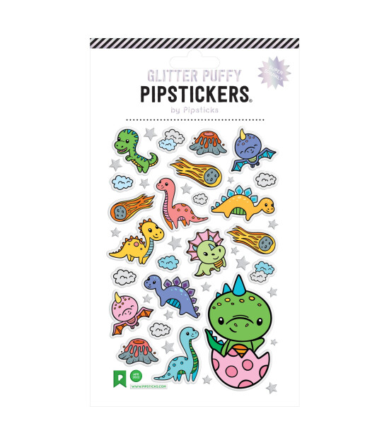 Pipsticks Puffy Sticker // Little Dinosaurs