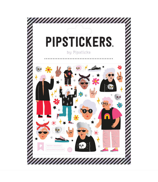 Pipsticks Sticker // Rockin' Grannies