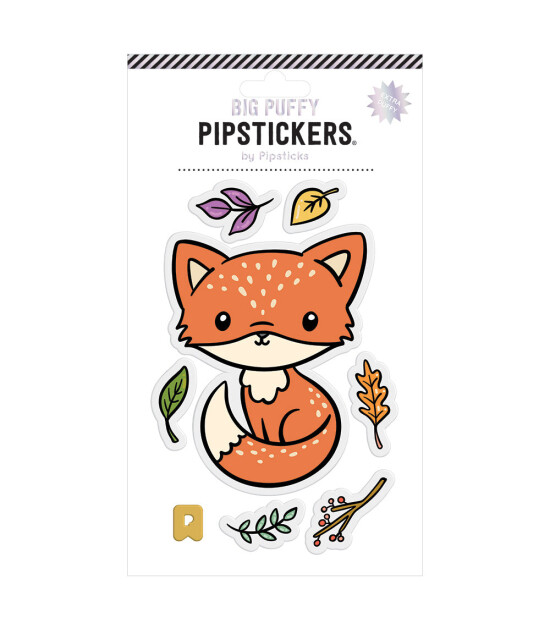 Pipsticks Big Pufft Sticker // Red Fox