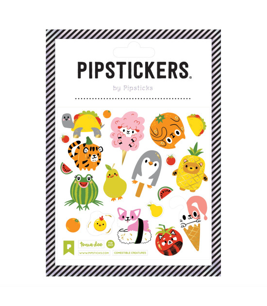 Pipsticks Sticker // Comestible Creatures by Tonia Dee