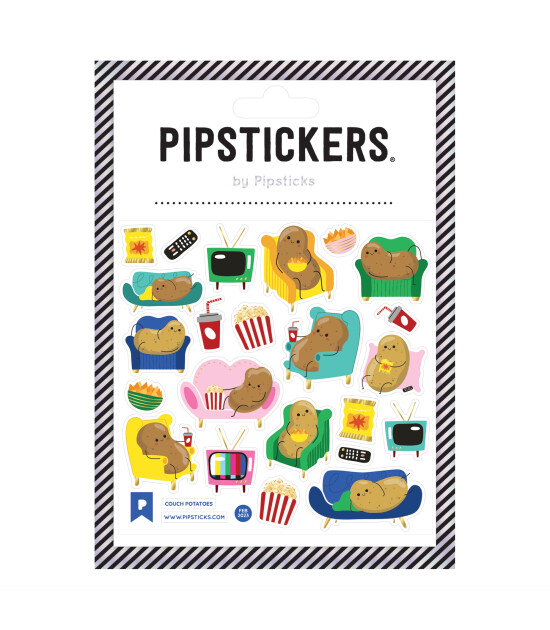 Pipsticks Sticker // Couch Potatoes