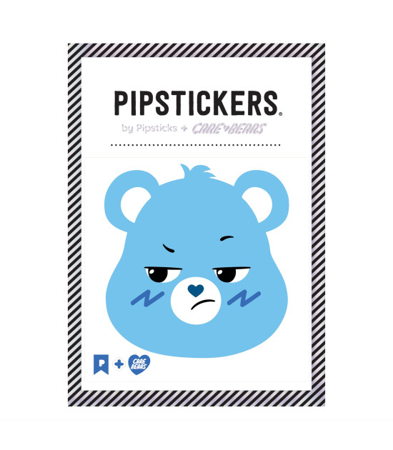 Pipsticks Fuzzy Sticker // Grumpy Bear