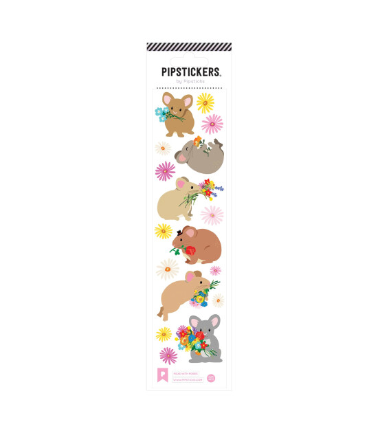 Pipsticks Sticker // Picas With Posies