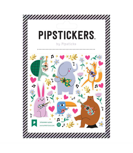 Pipsticks Sticker // Strummin' Along