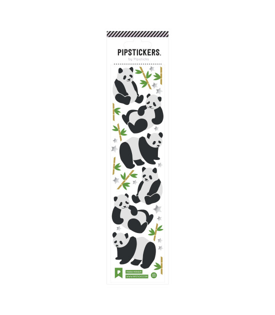 Pipsticks Sticker // Panda-monium