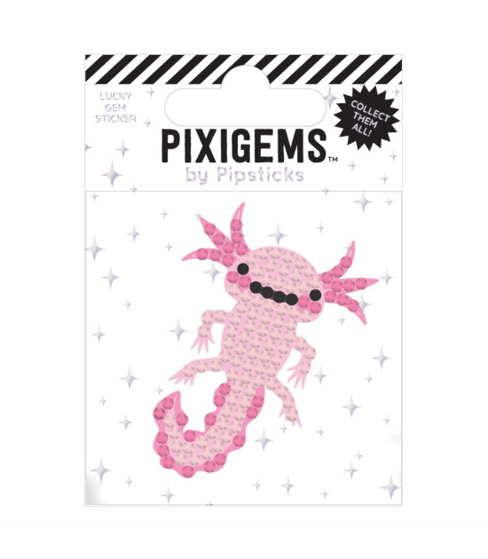 Pipsticks Pixigem Sticker // Alvin Axolotl