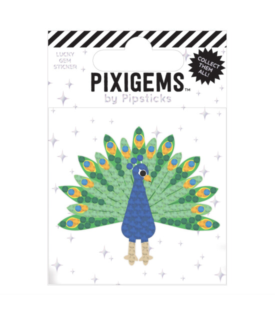 Pipsticks Pixigem Sticker // Pinky Peacock