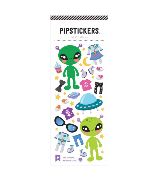 Pipsticks Sticker // Outfitted Aliens