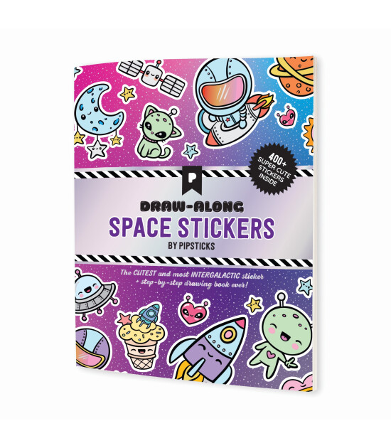 Pipsticks Draw-Along Sticker // Space Stickers