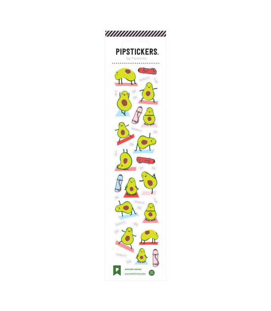 Pipsticks Sticker // Avocado Asanas