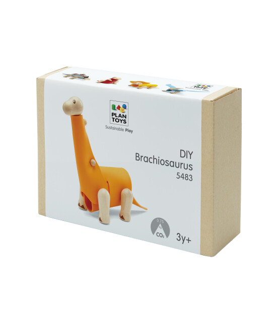 Plantoys Ahşap Kendin Yap Set // Brachiosaurus