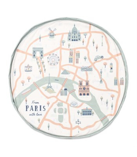 Play and Go Oyuncak Çantası & Oyun Halısı // Paris Map